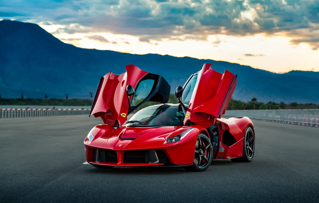 Photo wallpaper Ferrari, Scuderia, Italia, RED, LaFerrari