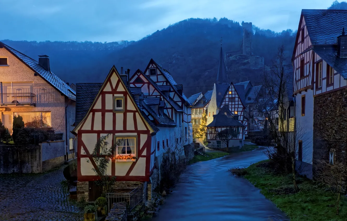 Photo wallpaper landscape, the evening, Germany, Monreal