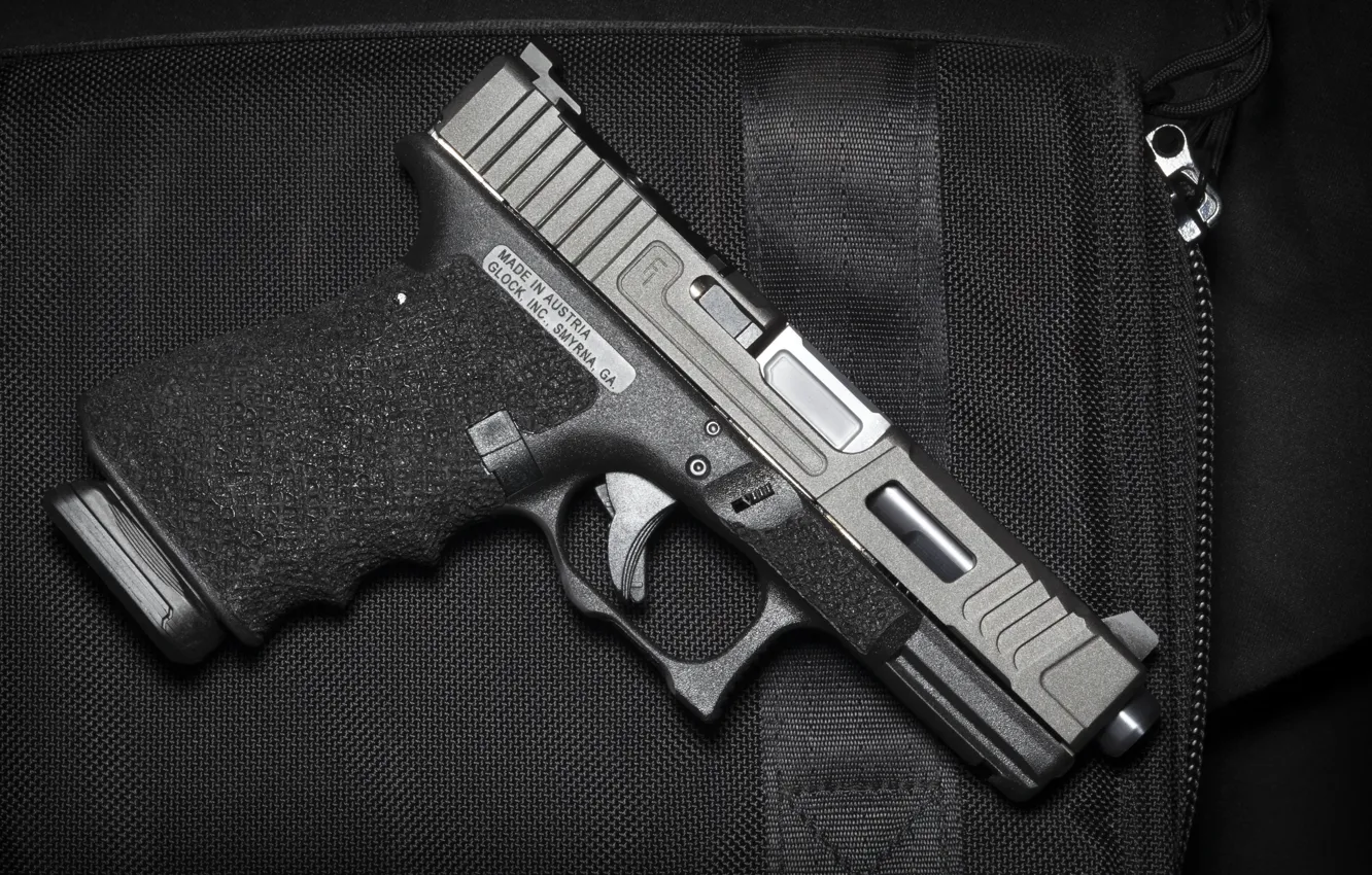 Photo wallpaper gun, Glock 19, self-loading