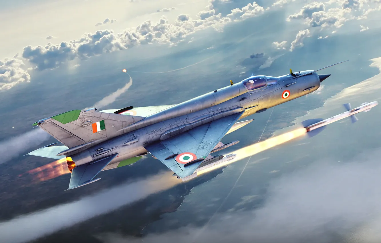 Photo wallpaper USSR, The Indian air force, MiG-21 Bison, Modernization of the MiG-21bis