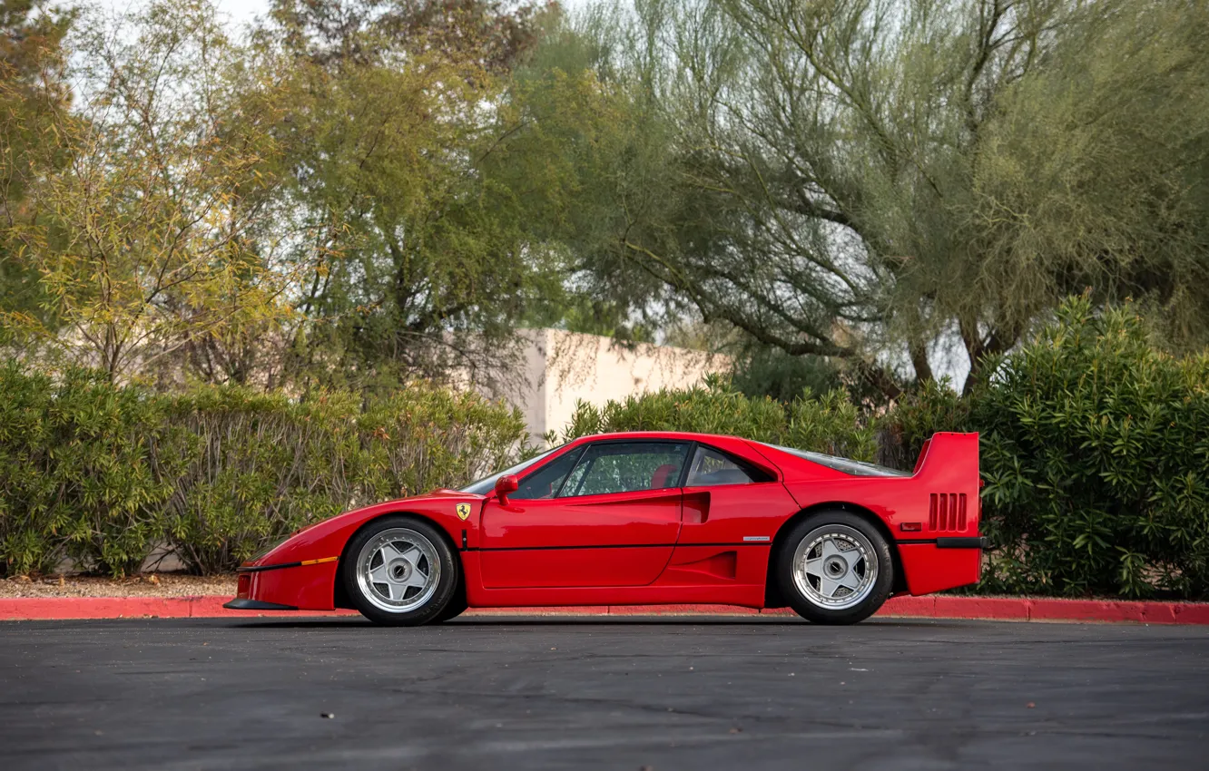 Photo wallpaper Ferrari, F40, 1990, Ferrari F40