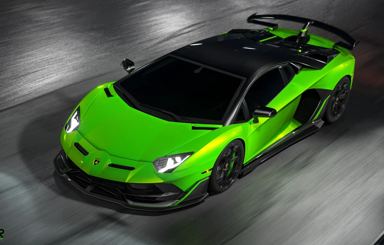 Photo wallpaper Lamborghini, supercar, Aventador, SVJ, 2019, Aventador SVJ