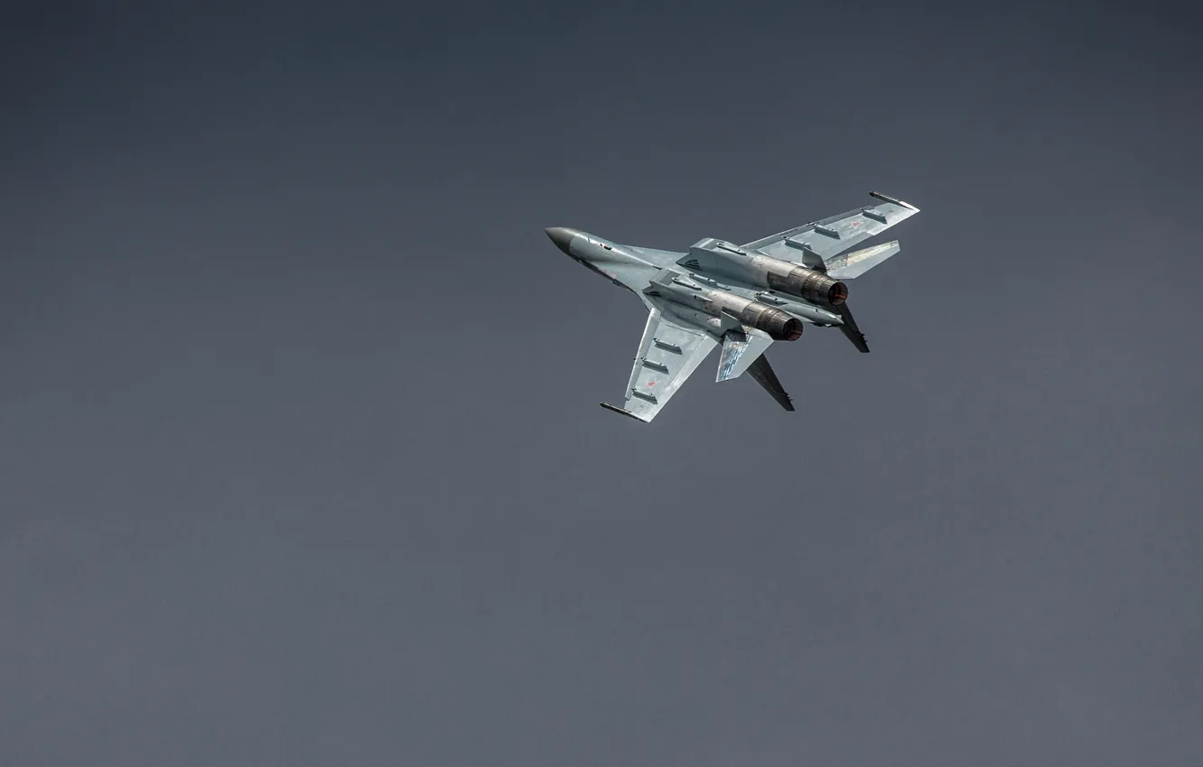Photo wallpaper flight, fighter, Su-35, jet, multipurpose, super-maneuverable