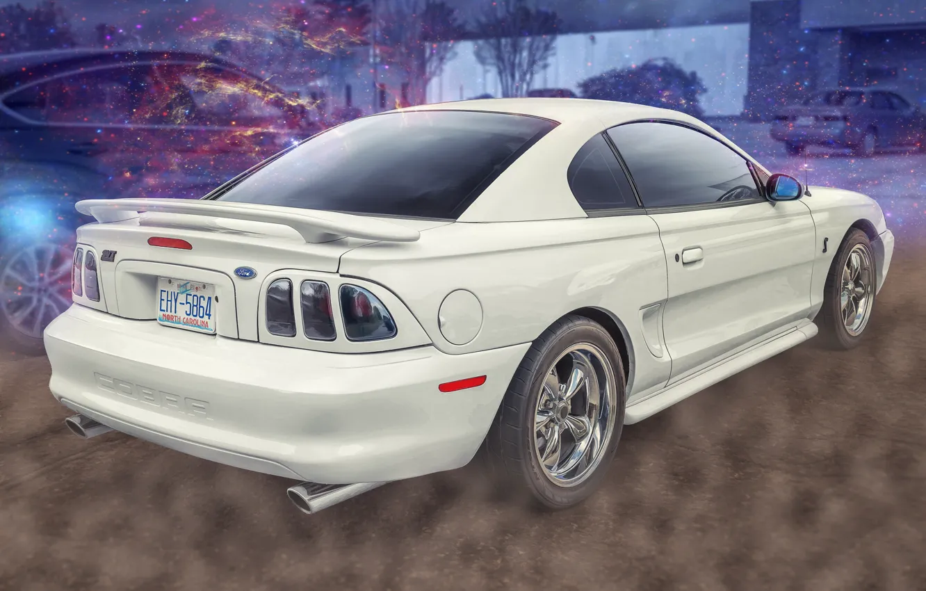 Photo wallpaper background, car, Ford Mustang, SVT Cobra