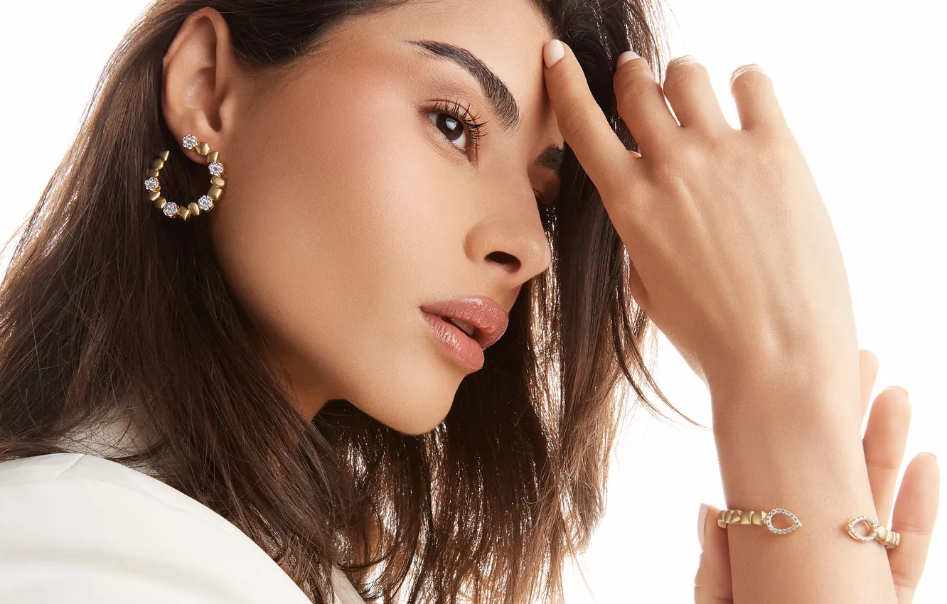 Photo wallpaper girl, sexy, hot girl, eyes, smile, beautiful, figure, model