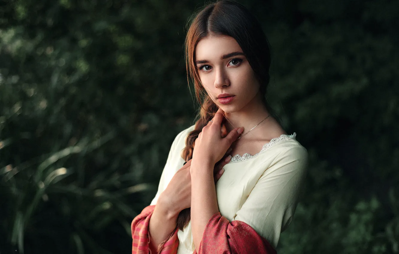 Photo wallpaper light, girl, Julia, beautiful, portrait, natural, Maks Kuzin