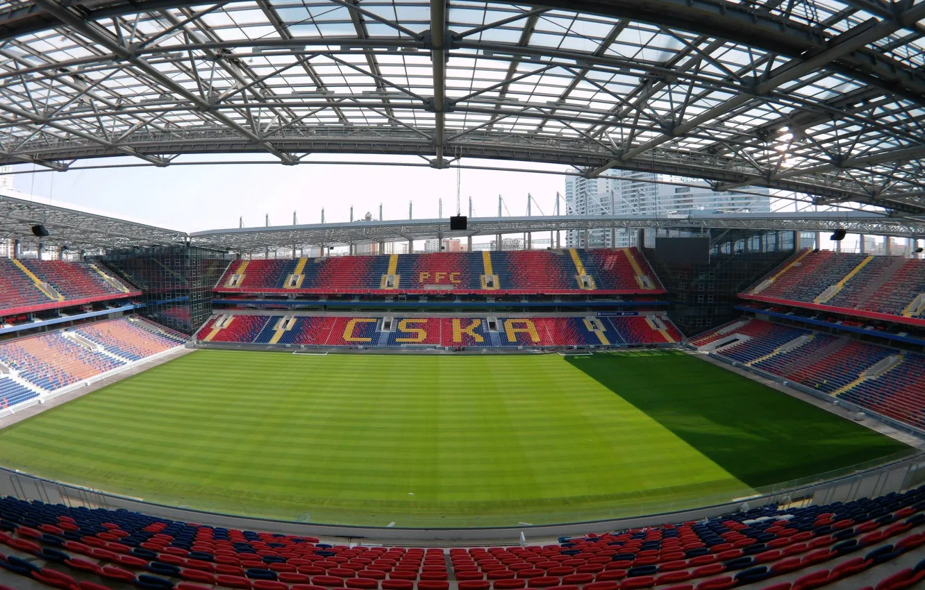 Photo wallpaper Stadium, football stadium, CSKA, CSKA, VEB-arena, arena CSKA