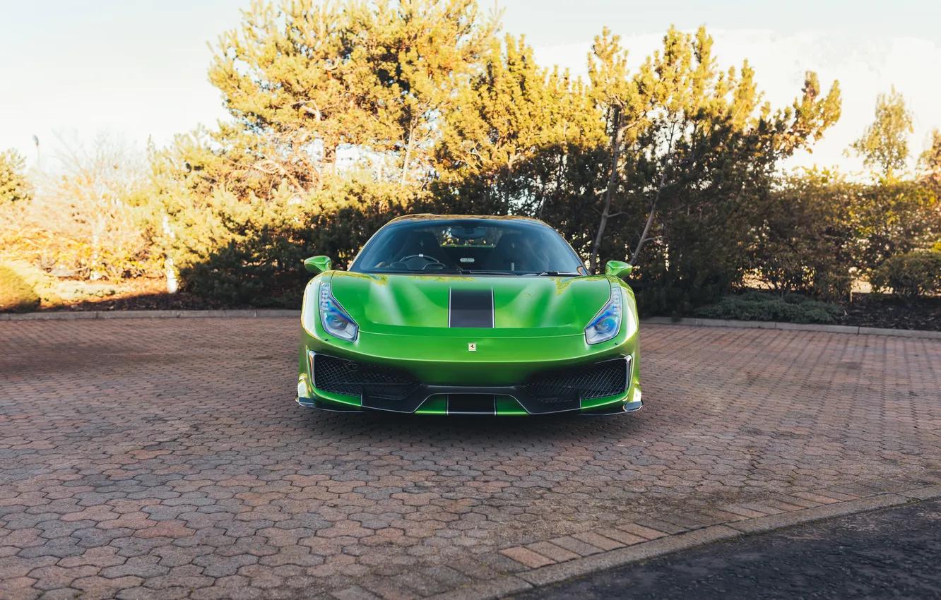 Photo wallpaper Ferrari, 488, 2020, Ferrari 488 Pista Spider Tailor Made