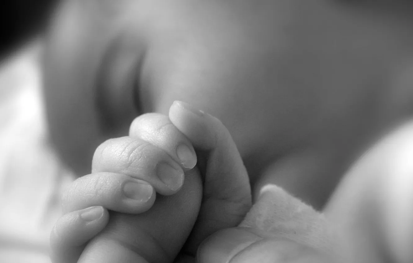 Photo wallpaper children, sleep, baby