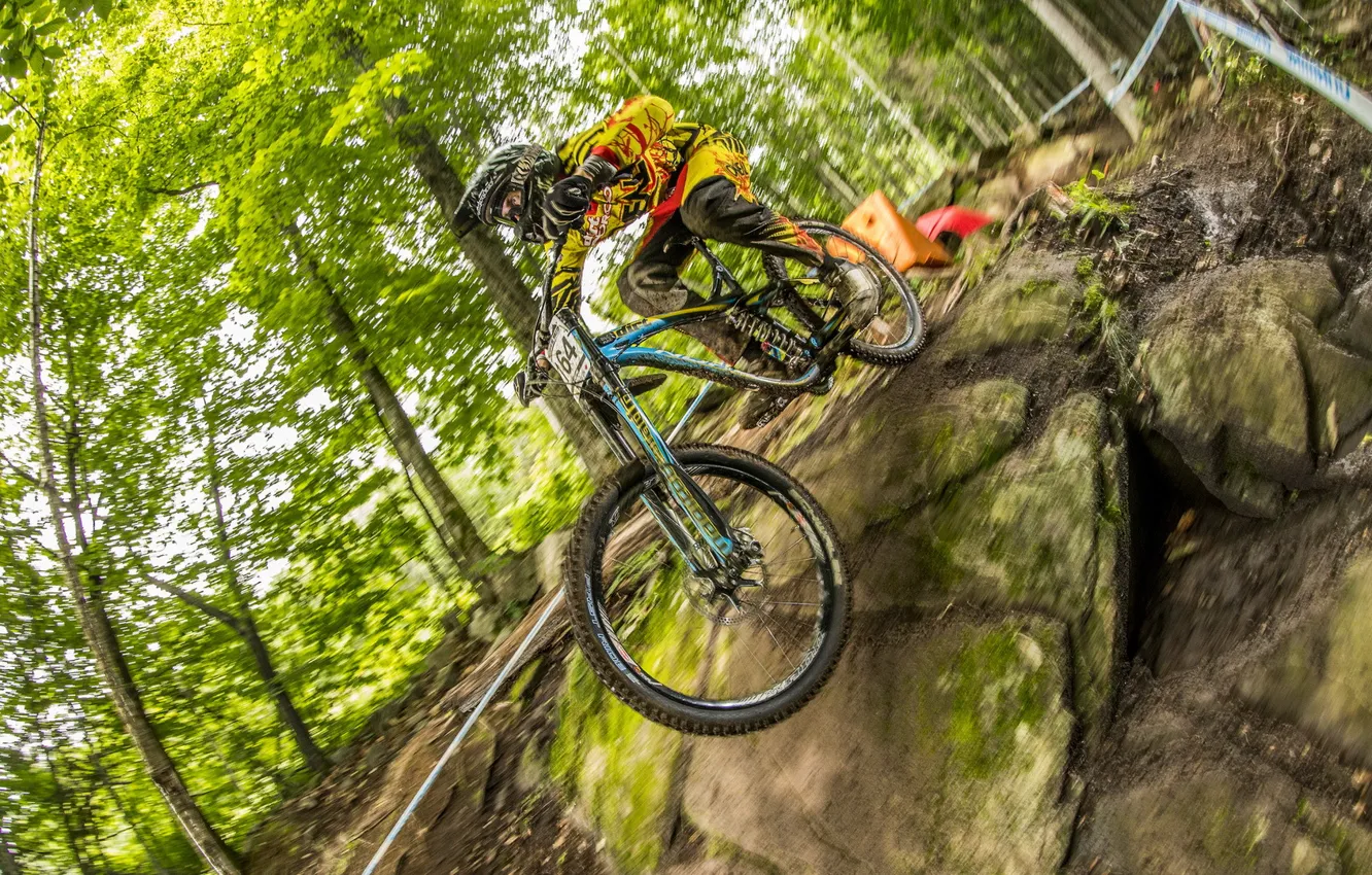 Photo wallpaper bike, race, sport