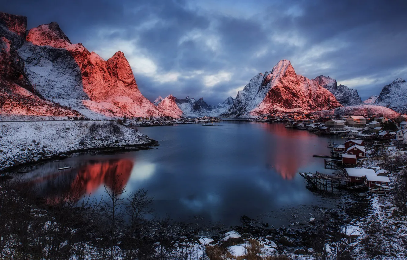 Photo wallpaper Norway, Arctic, Pure, Lofoten