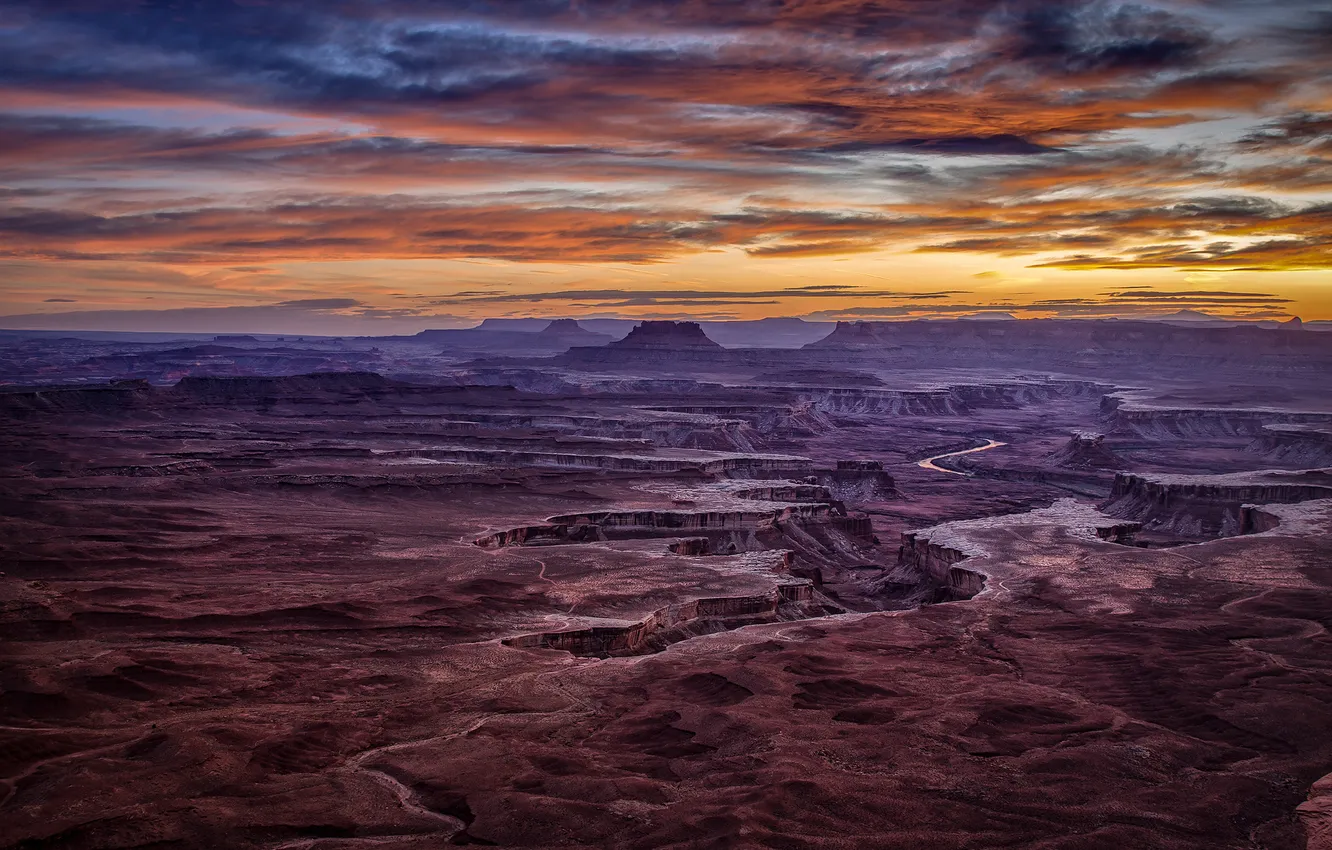 Photo wallpaper the sky, valley, canyon, USA
