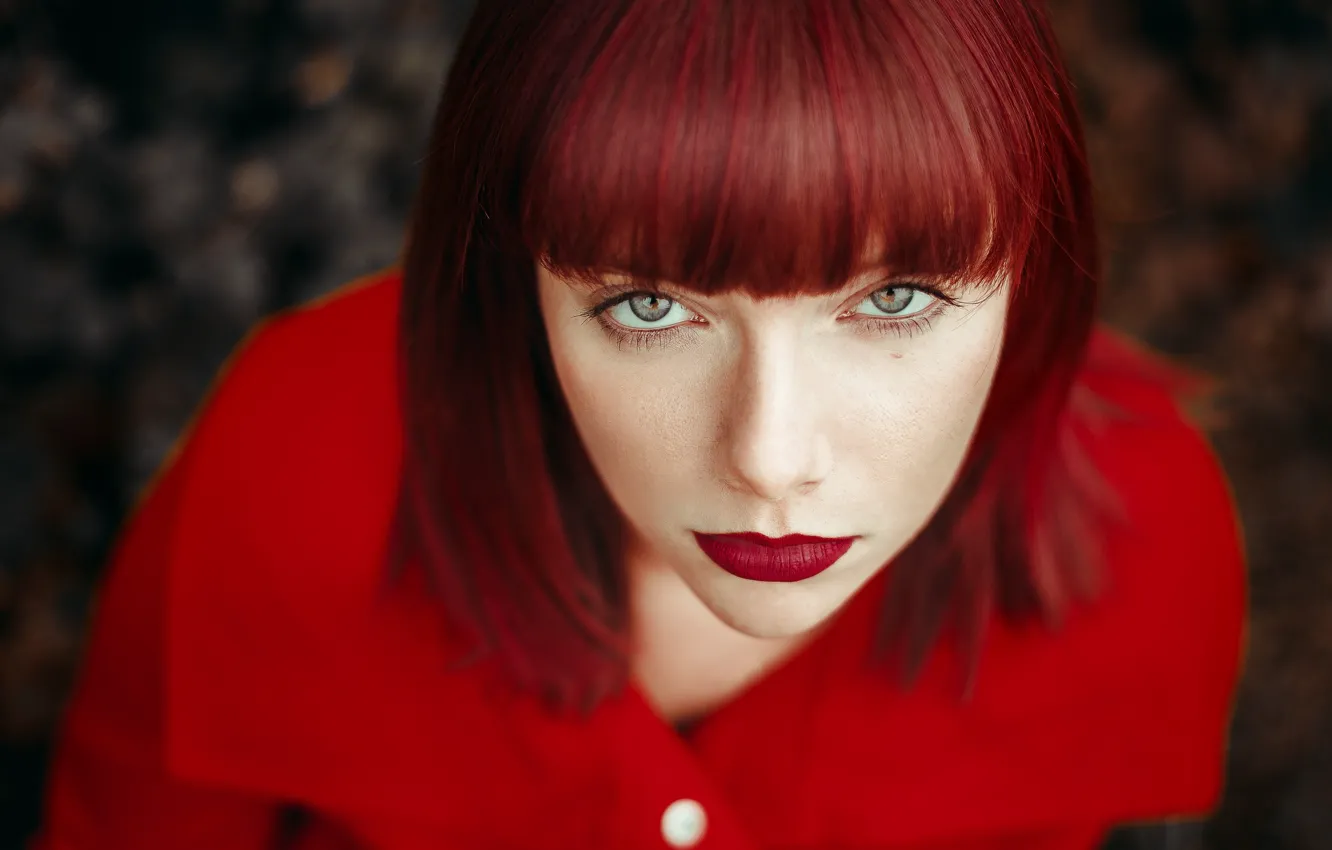 Photo wallpaper look, face, hair, haircut, portrait, lipstick