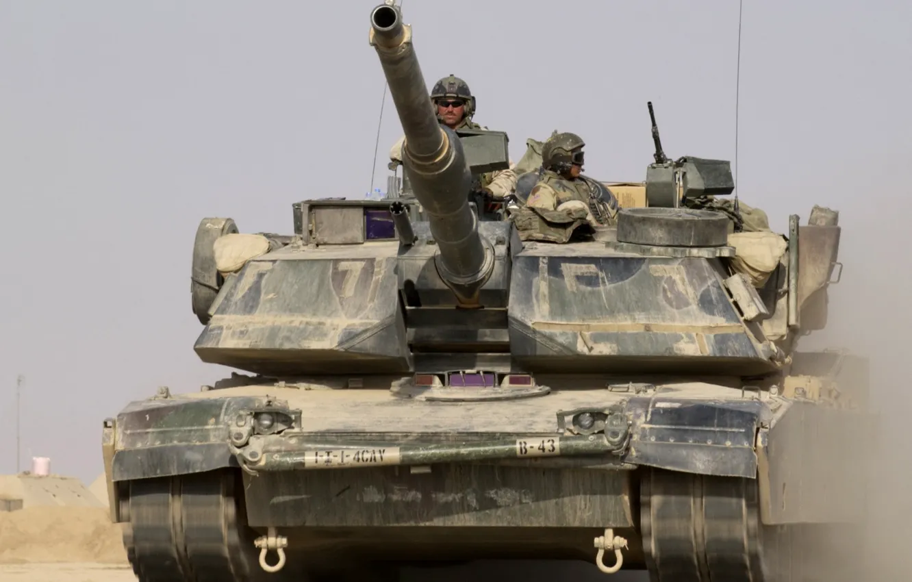 Photo wallpaper weapons, tank, MBT-M1A1_Abrams
