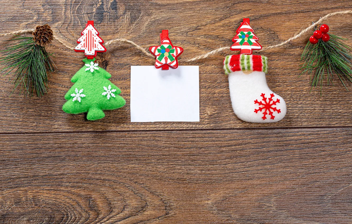 Photo wallpaper new year, Christmas, postcard, template