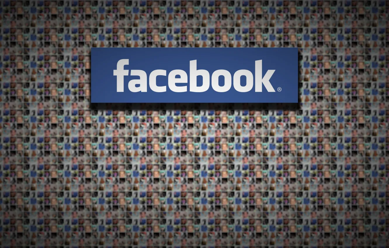 Photo wallpaper logo, logo, facebook