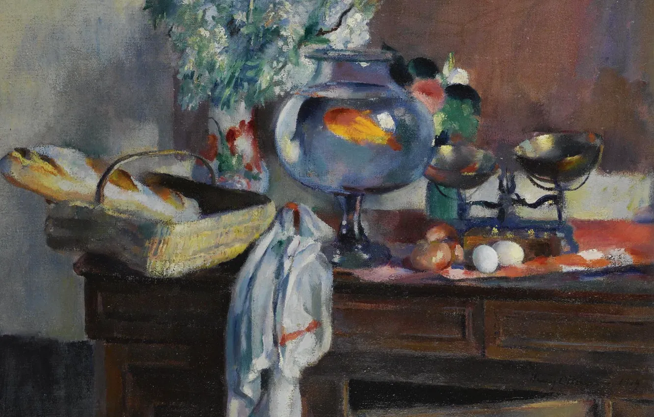 Photo wallpaper aquarium, picture, still life, Henri Ottmann, Henri Ottmann