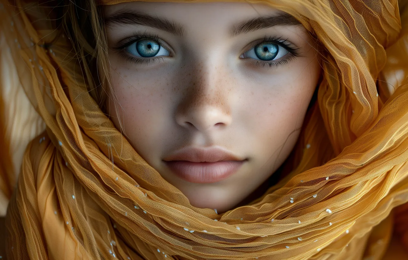 Photo wallpaper scarf, beautiful, dgaza, from Seraphim