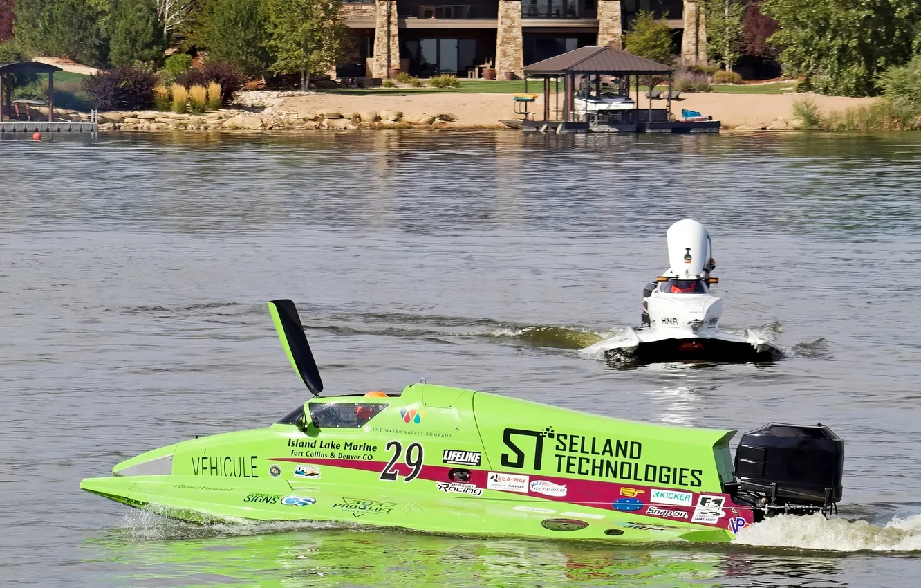 Photo wallpaper race, boat, speed