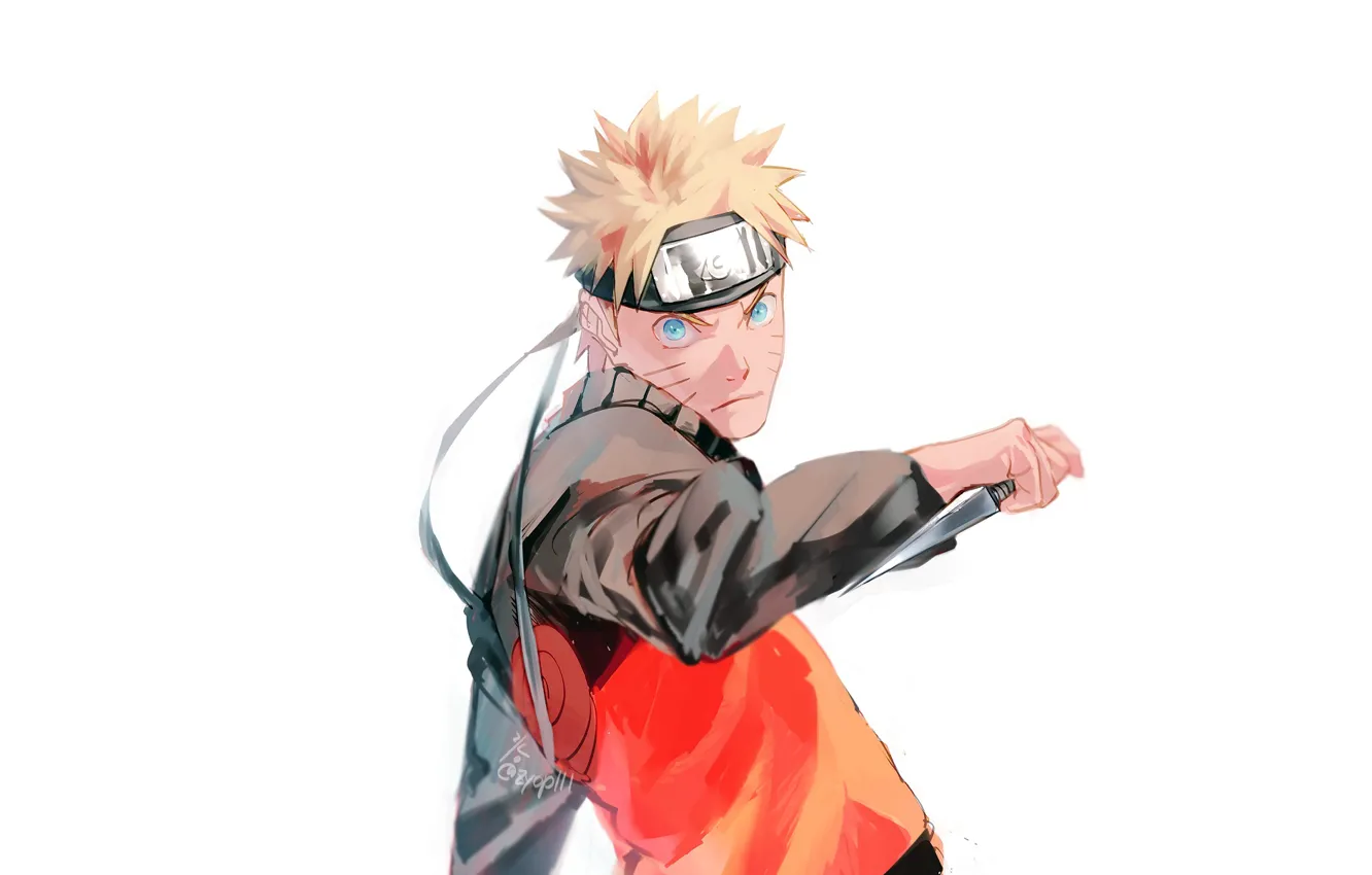 Photo wallpaper guy, Naruto, Naruto, Kunai, Naruto Uzumaki