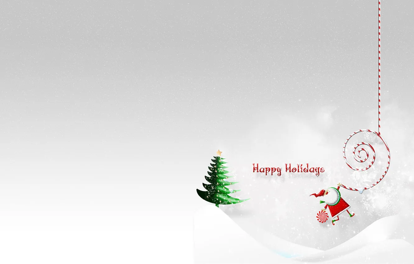 Photo wallpaper holiday, tree, new year