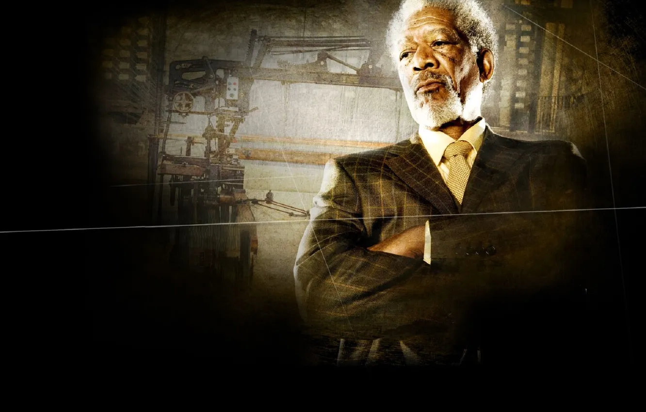 Photo wallpaper costume, wanted, thread, machine, Morgan Freeman