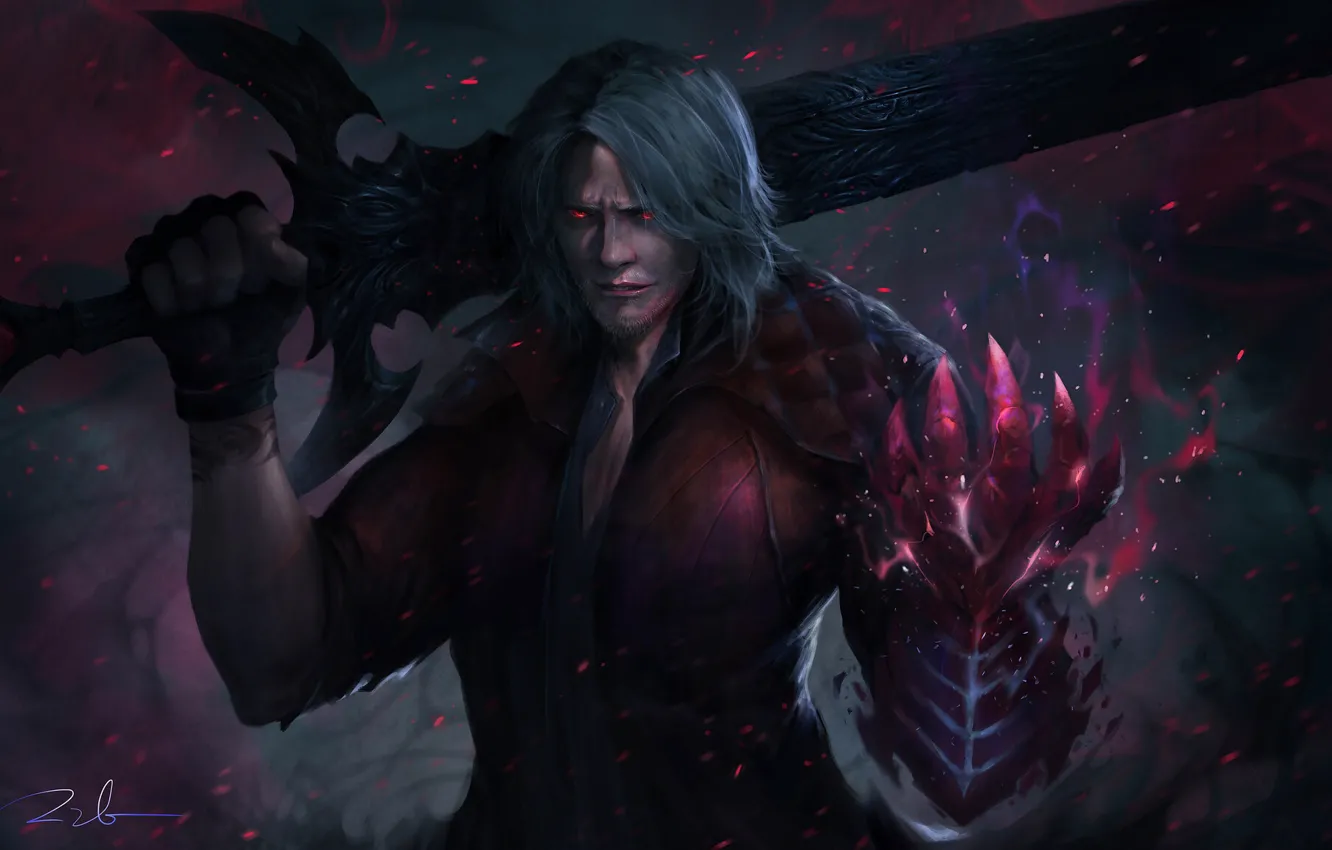Photo wallpaper the demon, male, Dante, Devil May Cry 5