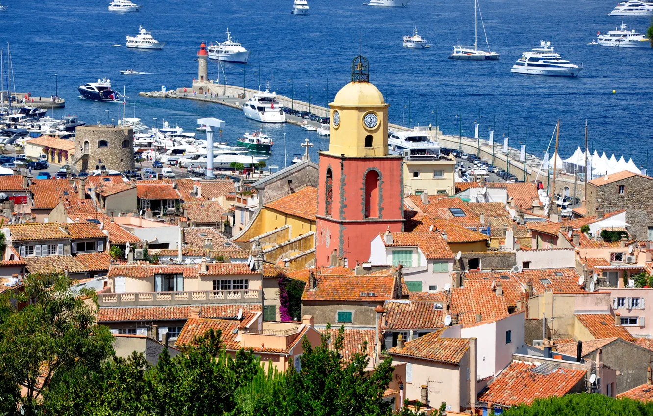 Photo wallpaper the city, France, Saint-Tropez