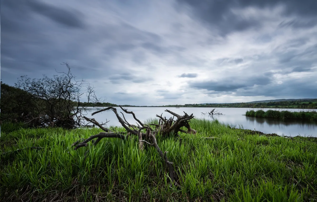 Photo wallpaper Scotland, Renfrewshire, Lake Barr Loch
