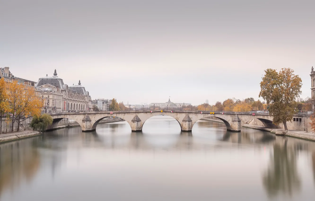 Photo wallpaper the city, Paris, Royal Bridge