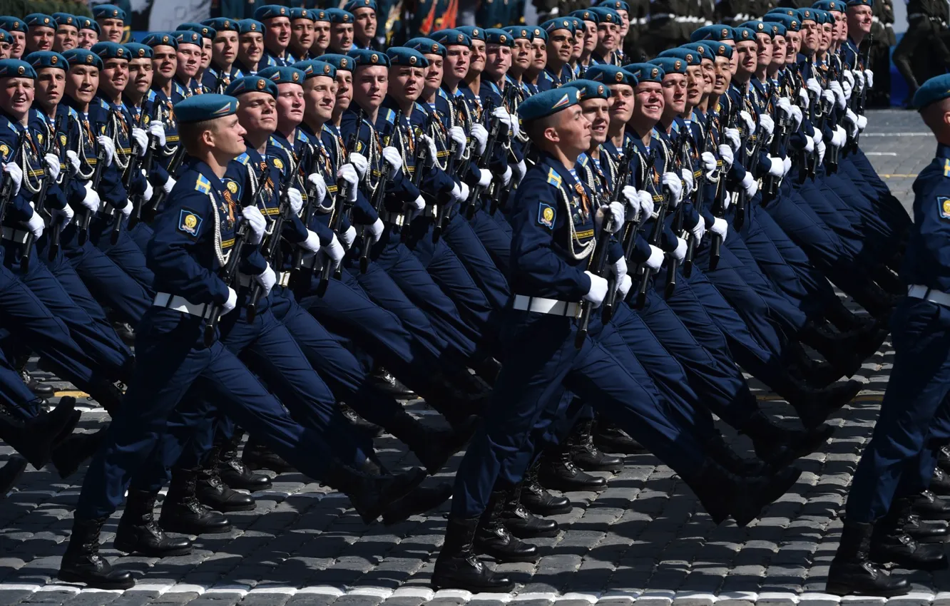 Photo wallpaper gun, soldier, weapon, man, rifle, gloves, uniform, seifuku