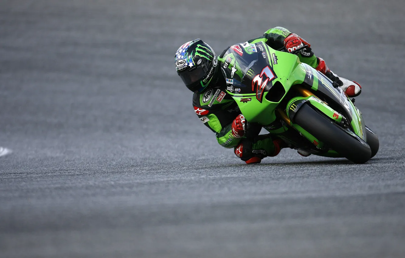 Photo wallpaper road, photo, sport, people, Kawasaki, Moto Wallpaper, ZX RR MOTOGP ESTORIL