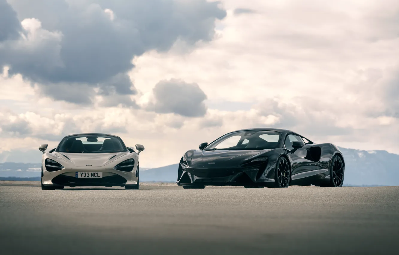 Photo wallpaper McLaren, front view, 720S, McLaren 720S Spider, Artura, McLaren Artura