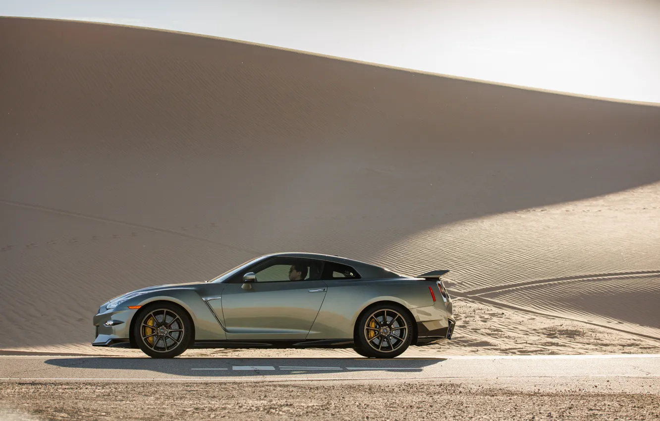 Photo wallpaper Nissan, GT-R, R35, dune, 2023, Nissan GT-R T-spec