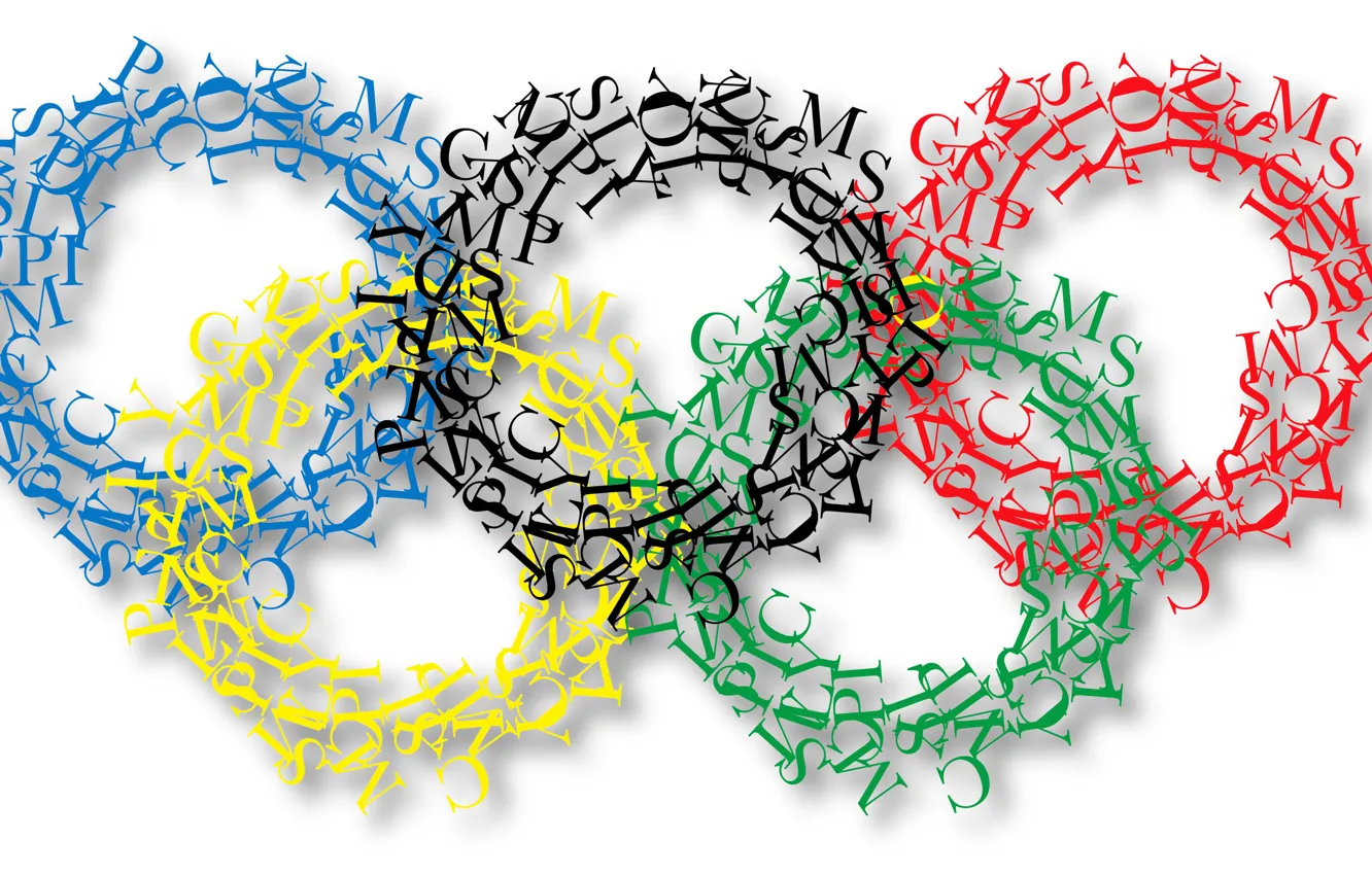 Photo wallpaper text, the world, the game, ring, Olympics