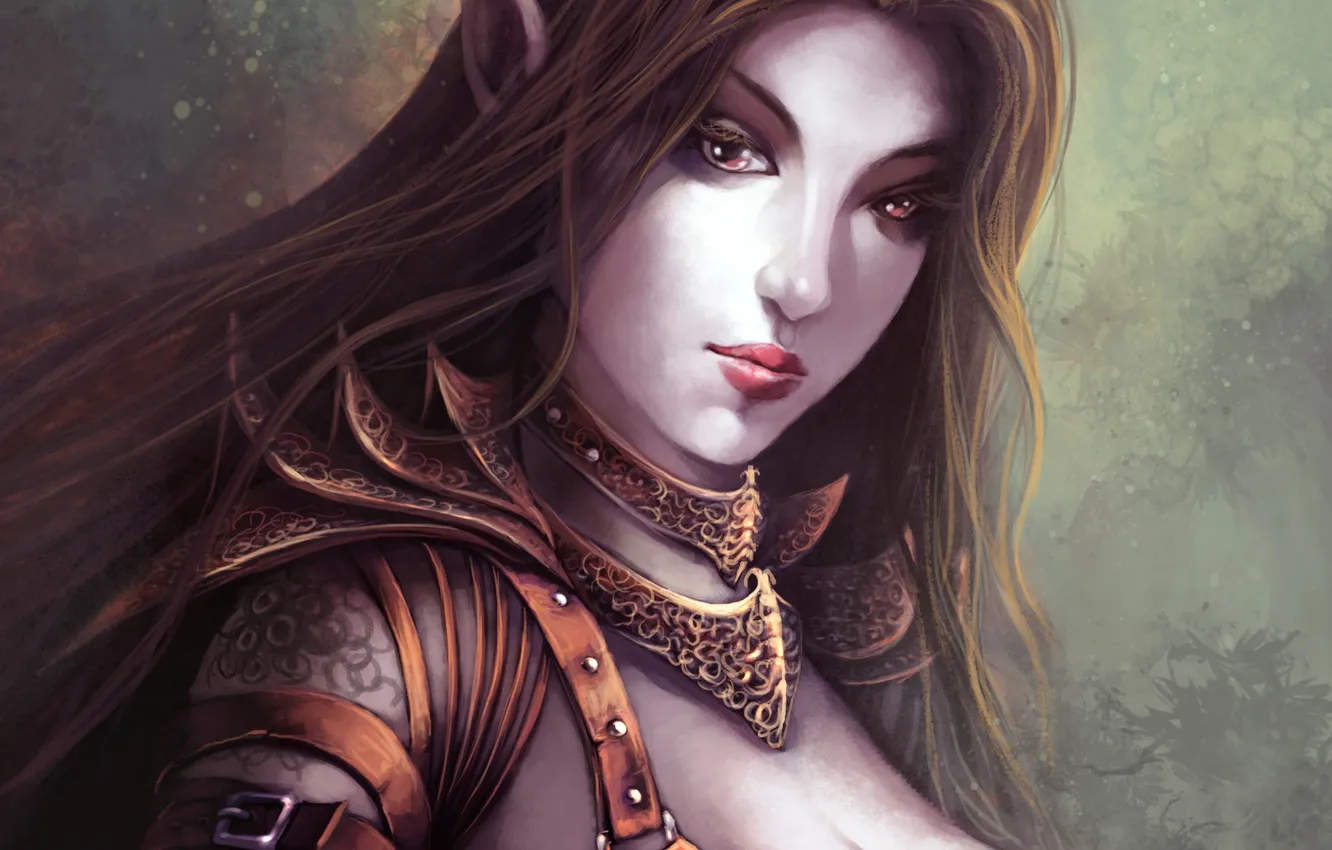 Photo wallpaper fantasy, art, tattoo, elf, ears