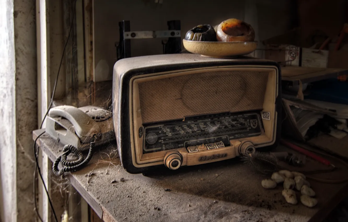 Photo wallpaper background, radio, receiver