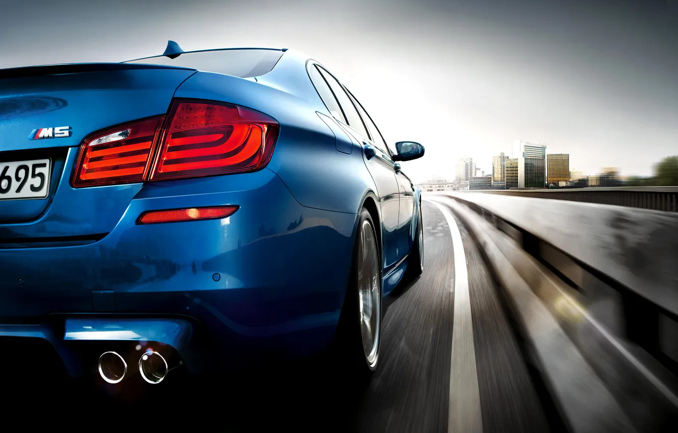 Photo wallpaper road, car, machine, speed, road, 1920x1200, speed, bmw m5 2011
