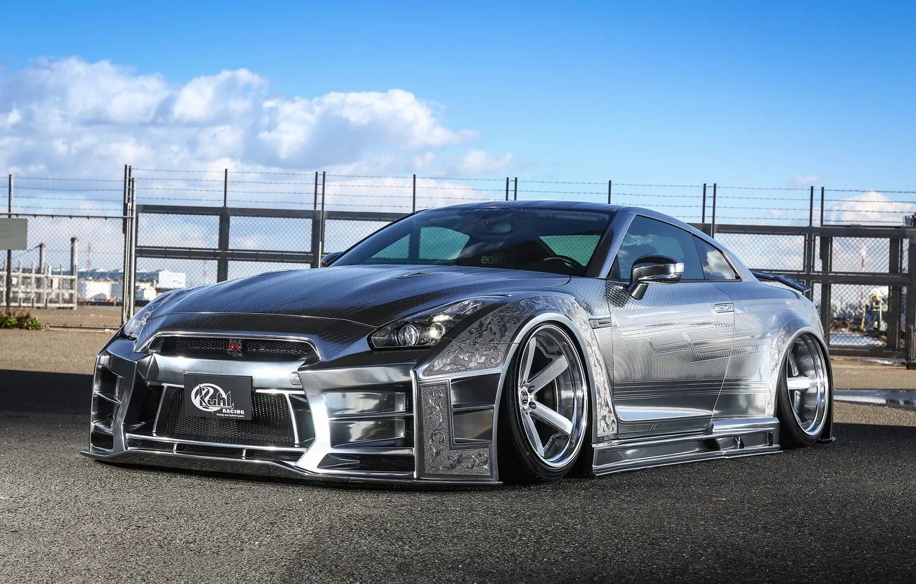 Photo wallpaper Nissan, sports car, exterior, GTR, Nissan GTR, sports car, 2015, Kuhl Racing Project