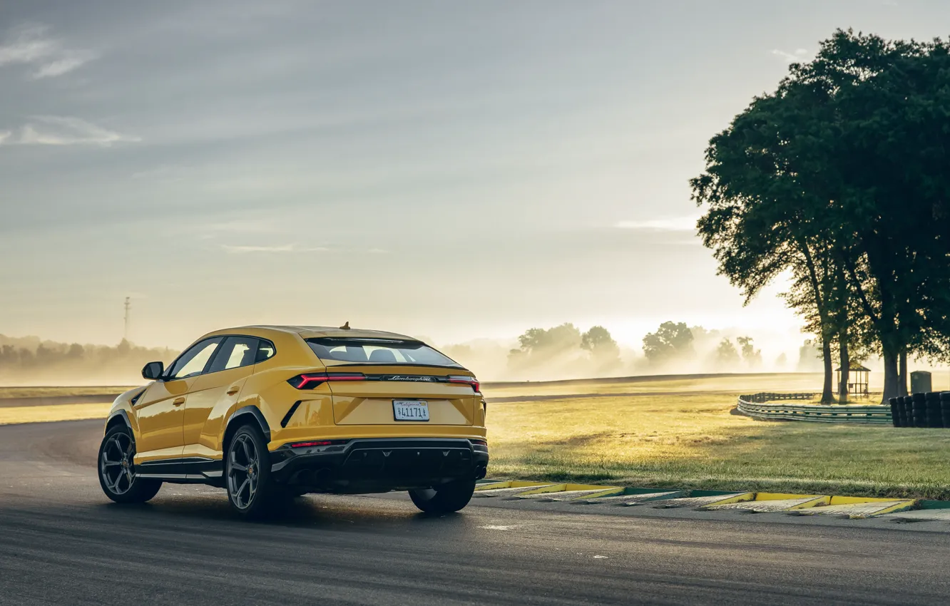 Photo wallpaper Lamborghini, rear view, crossover, Urus, 2019