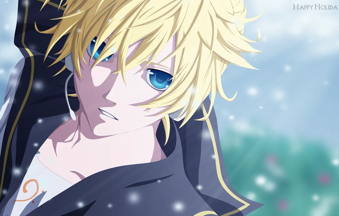 Photo wallpaper look, anime, art, guy, Vocaloid, Vocaloid, Kagamine Len