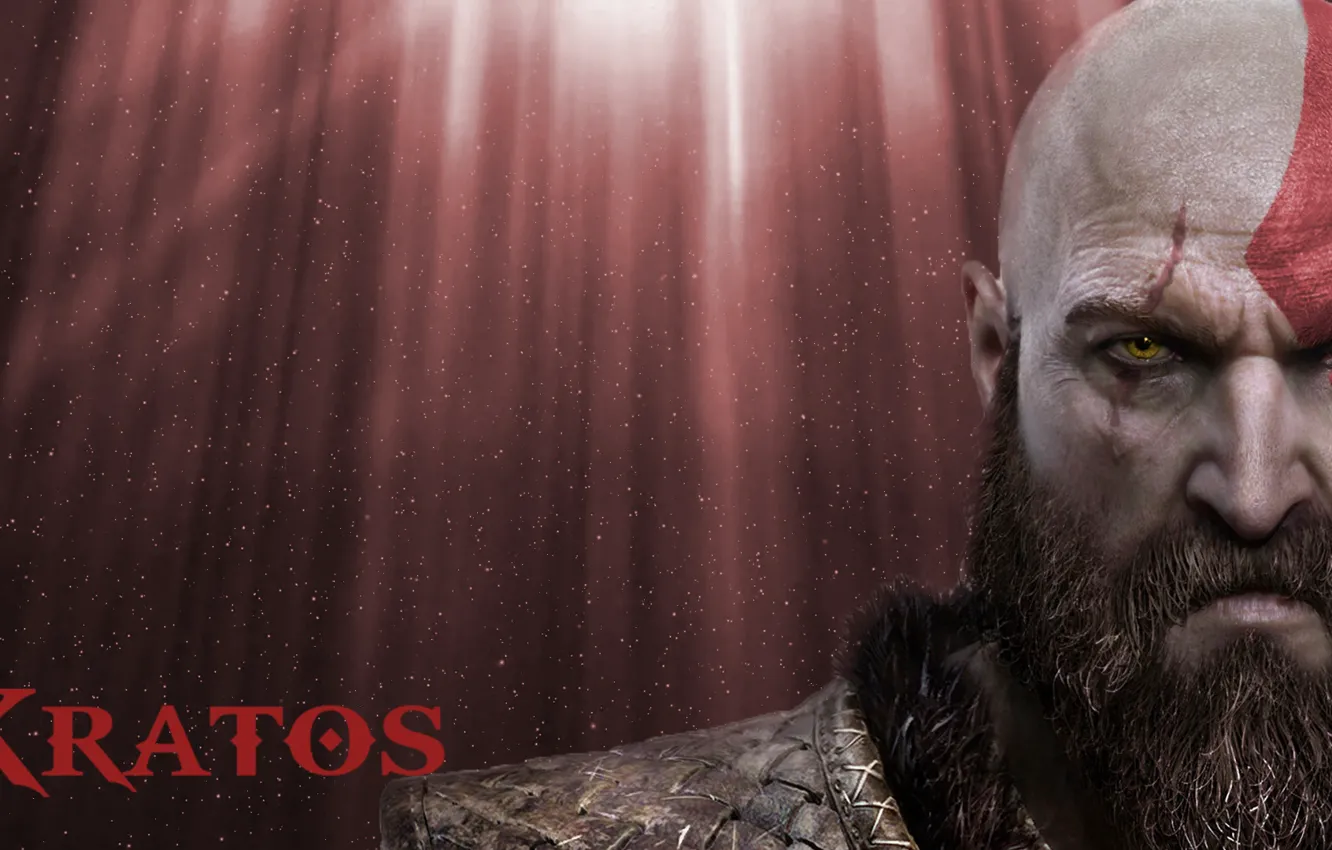 Photo wallpaper hate, demigod, god of war, kratos, man, armour, warrior, god