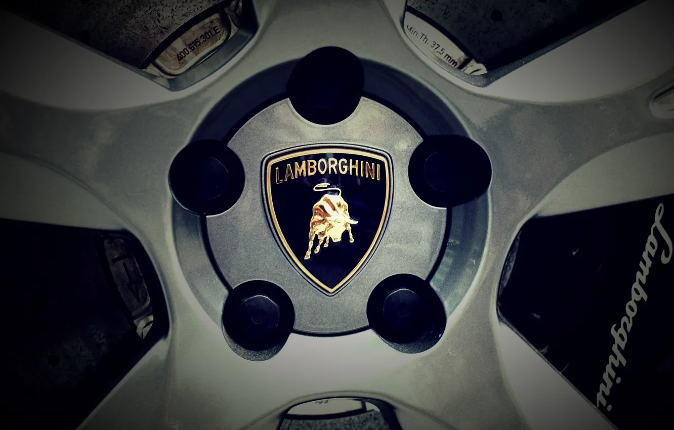 Photo wallpaper Lamborghini, drives, casting