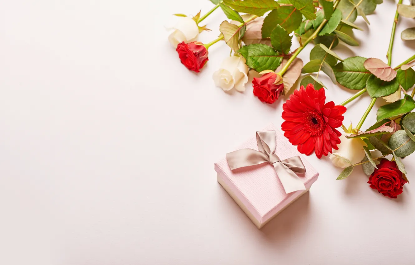 Photo wallpaper gift, bouquet, Valentine's day, Yarovoy Aleksandr