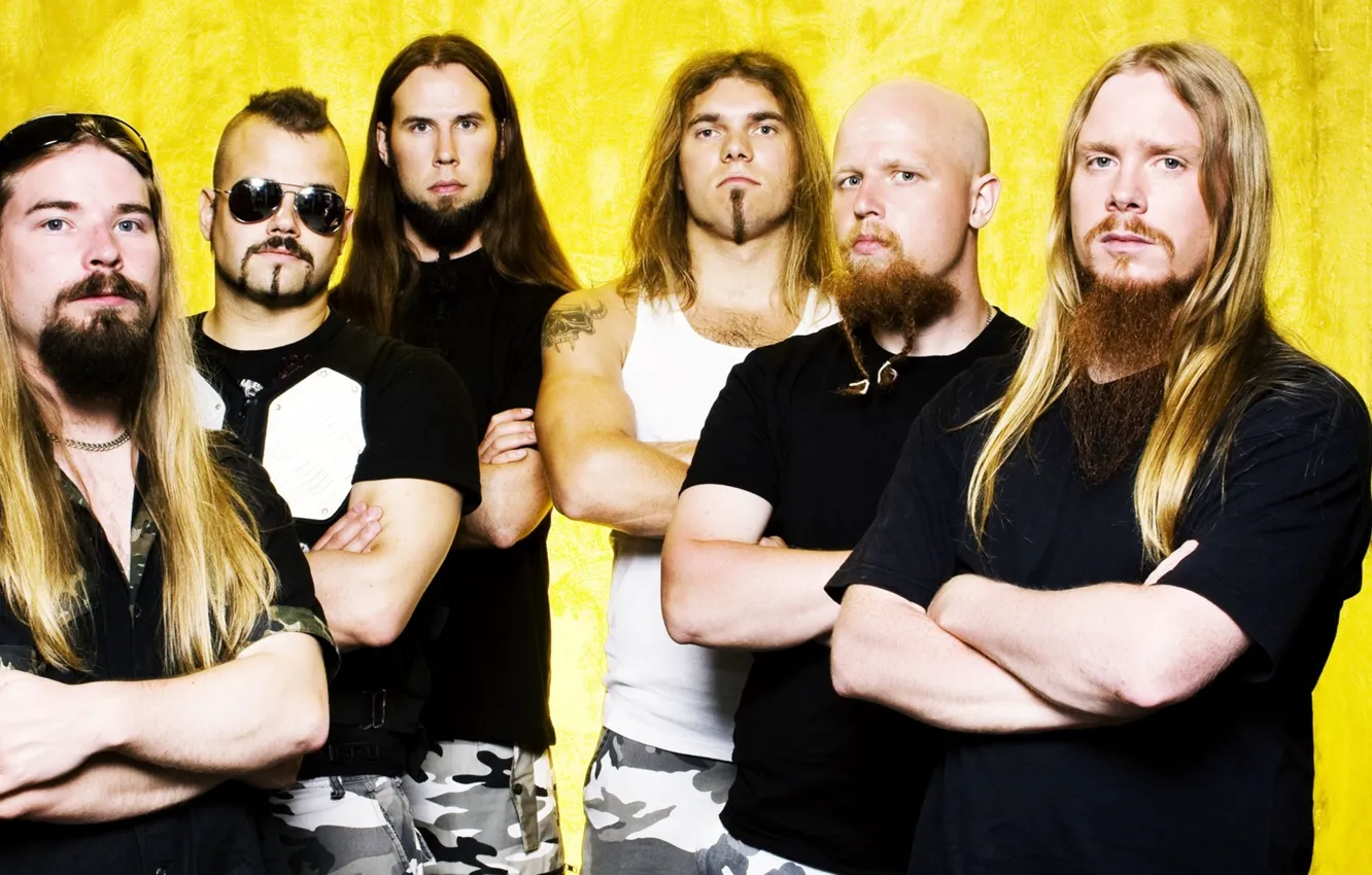 Photo wallpaper rock, Joakim Brodén, Sabaton