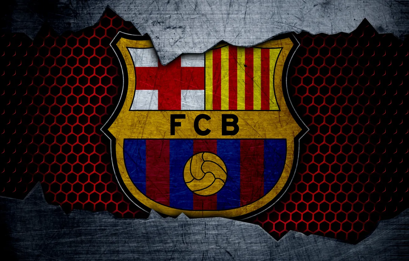 Photo wallpaper wallpaper, sport, logo, football, Barcelona