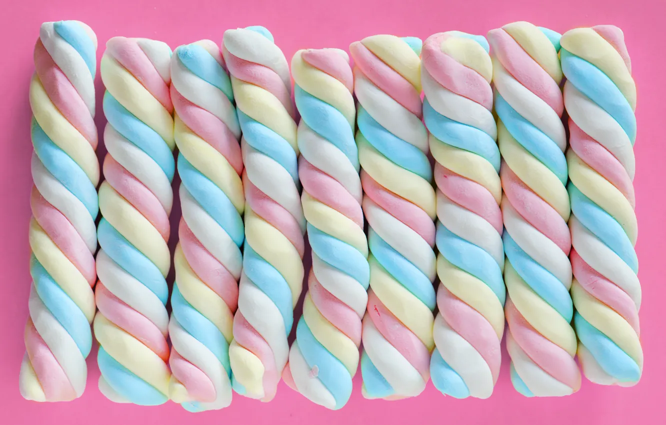 Photo wallpaper colorful, colorful, sweet, sweet, marshmallows, marshmallow