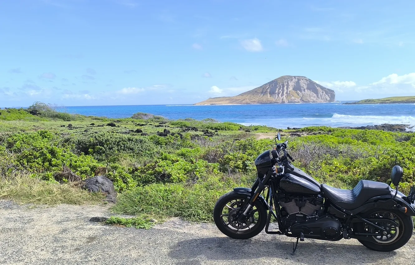 Photo wallpaper Harley, Oahu, Harley-Davidson, Hawaii
