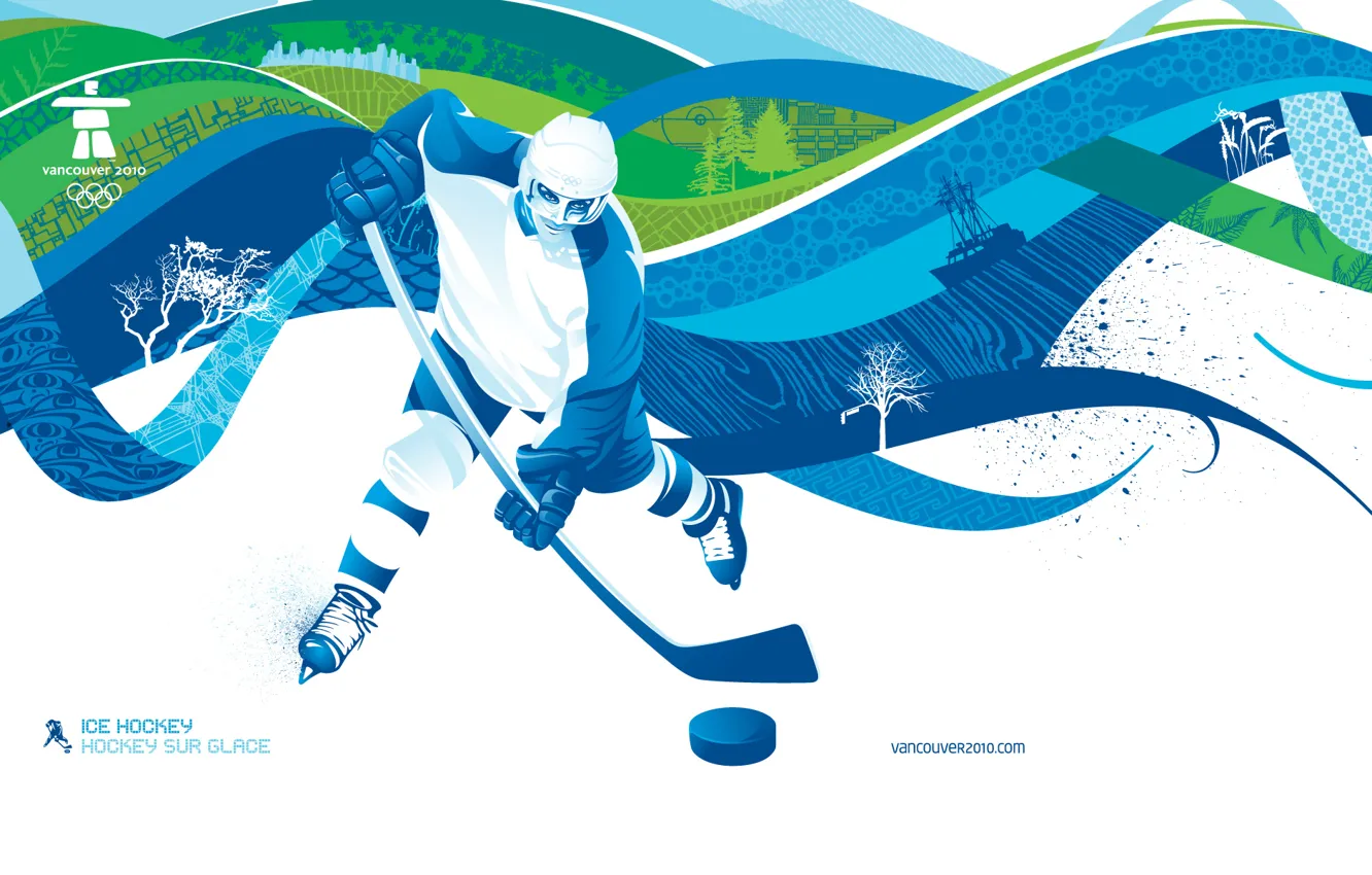 Photo wallpaper hockey, Vancouver, Olympics 2010