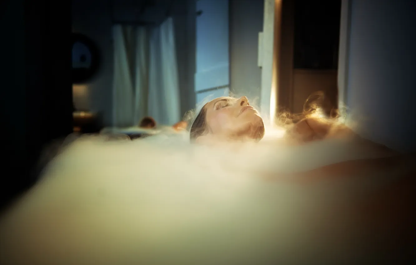 Photo wallpaper bath, actress, CARIN MOFFAT